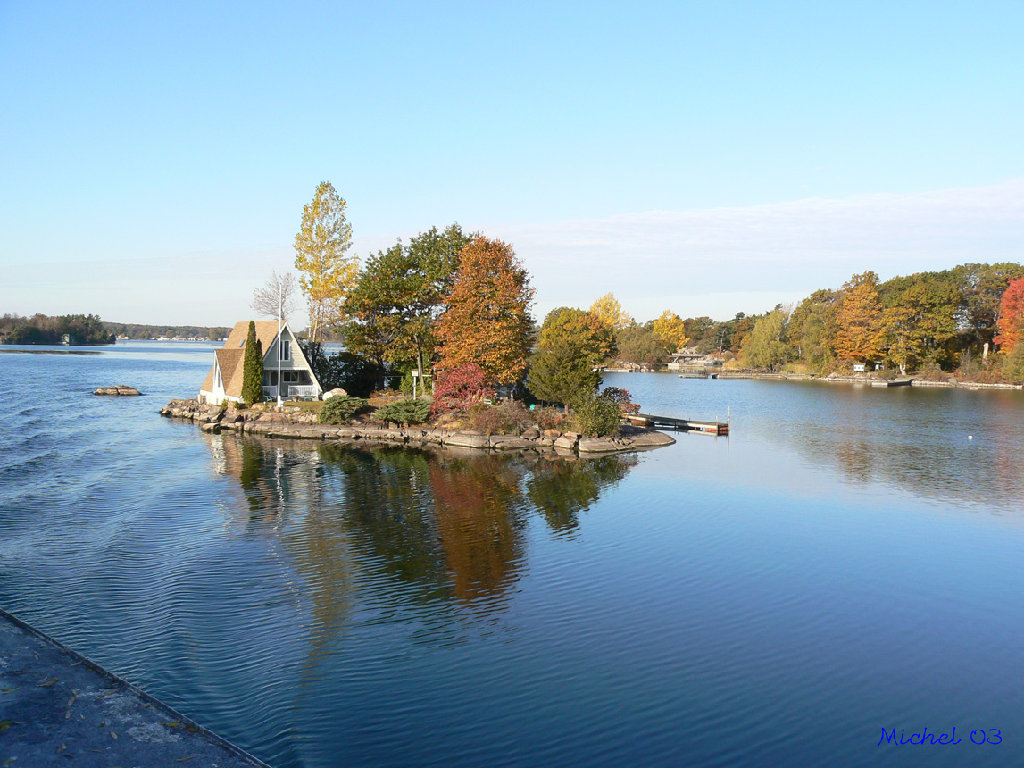 Région des Mille Iles sur le Saint Laurent