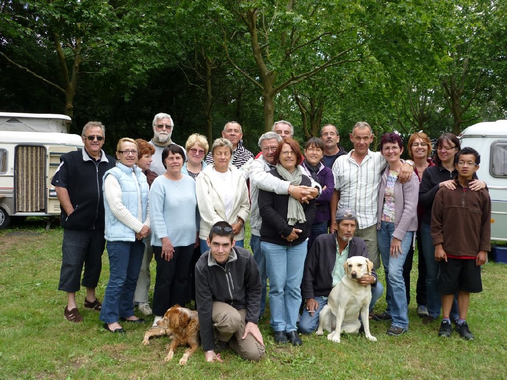 Le groupe, plus au complet certains étant déjà partis.