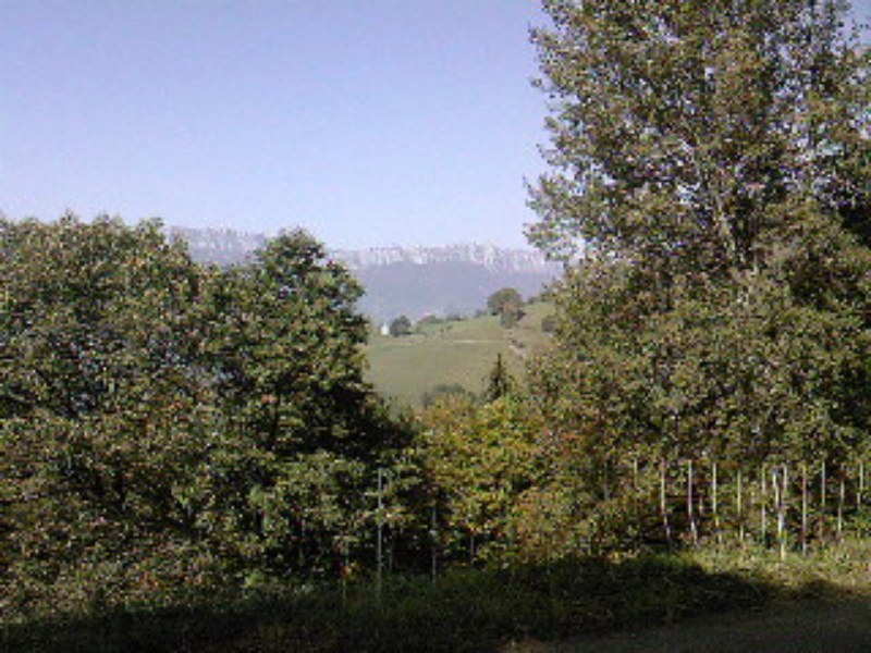 Vue sur le Massif d'en face : La Chartreuse .