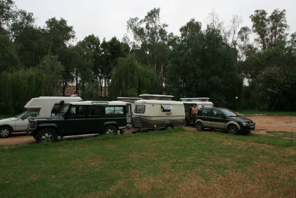 Les coquilles rangées comme dans les western, des fois que les Indiens attaquent .....