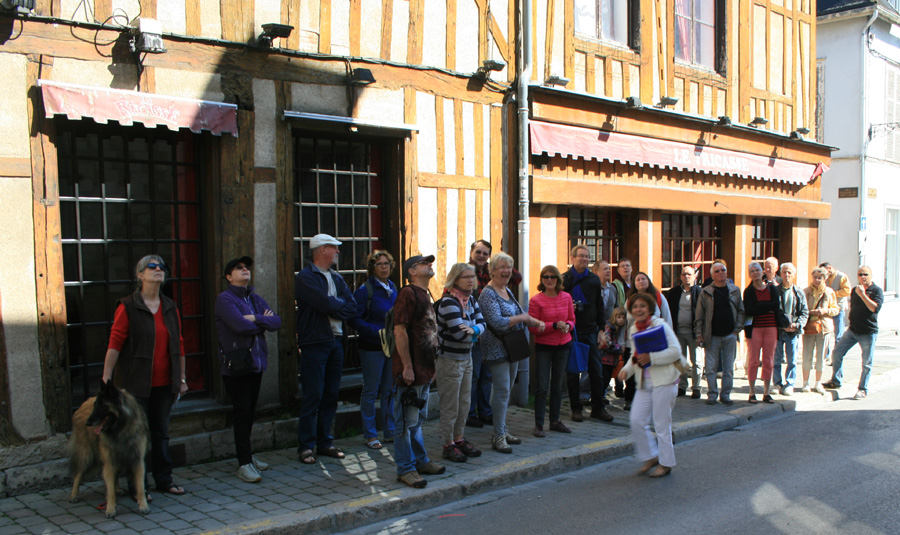 Notre groupe lors de la visite de Troyes.