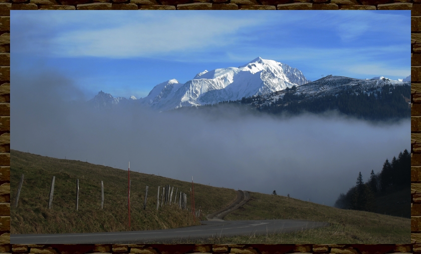 Du col des Aravis, Vue sur le toit de l'€urope