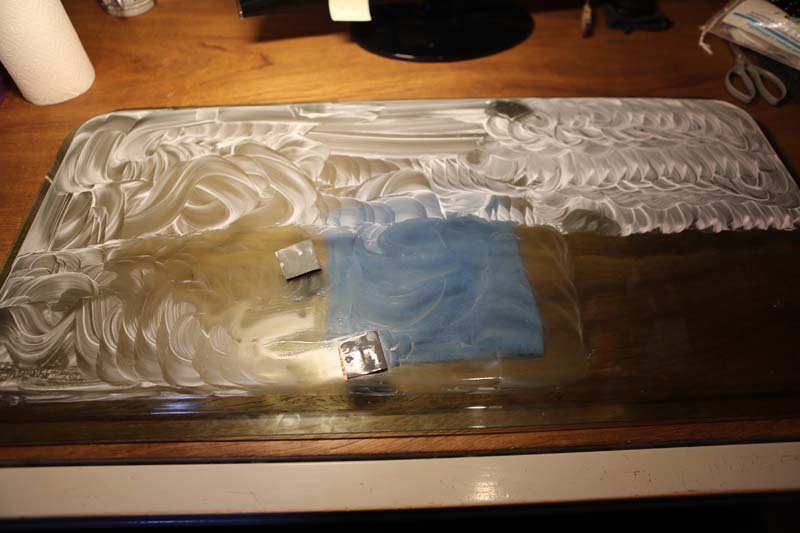 1- 1re ponçage  papier de verre a l'eau grains 2000.JPG