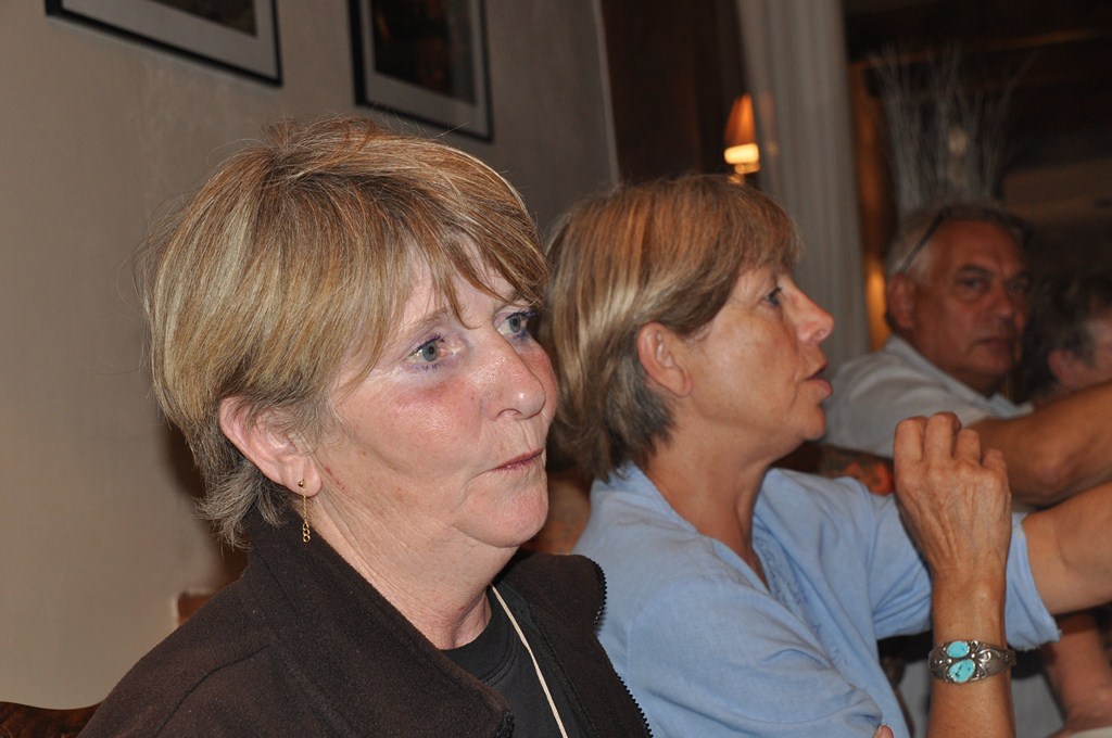 Chantal, notre hôtesse, et Françoise