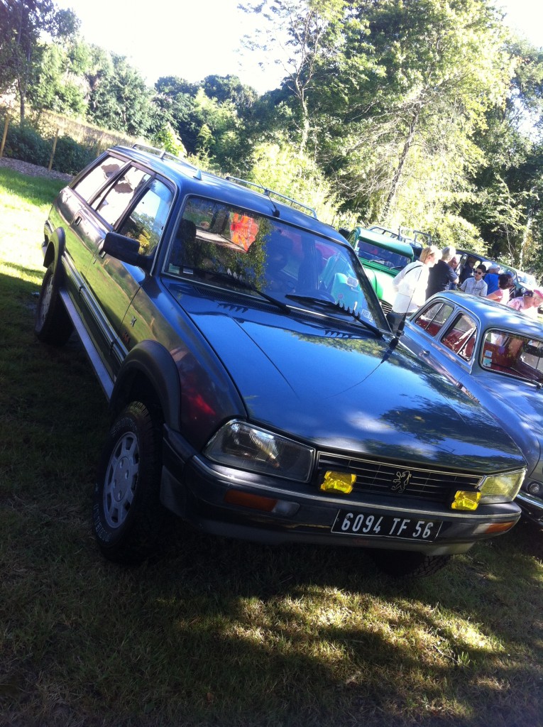 On a mis le terrain en pente pour la Dangel