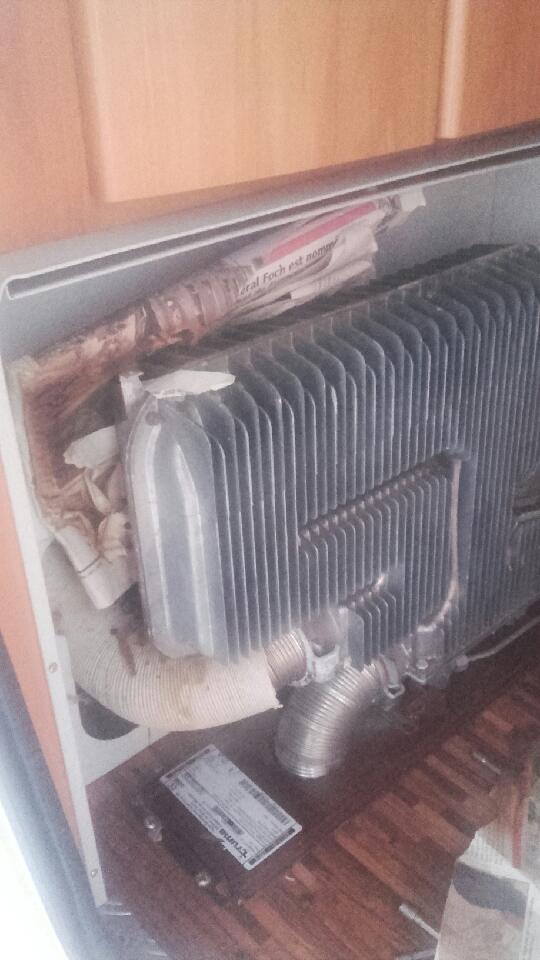 Journal coincé dans le chauffage au Gaz