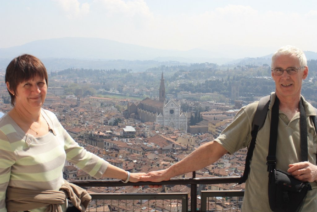 Jean-pierre et Geneviève sur le duomo à florence