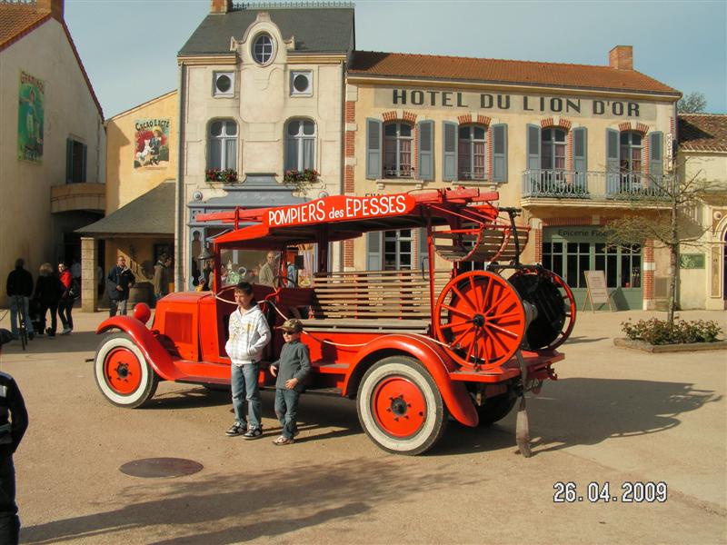 Camion pompier époque 1900