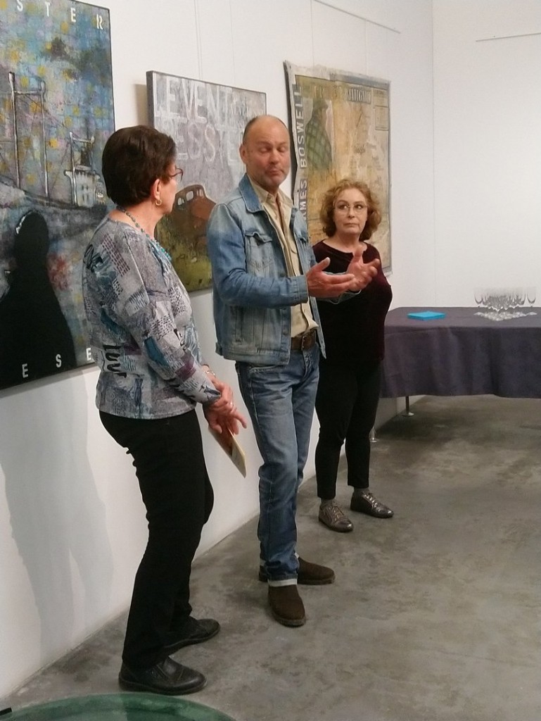 Le vernissage avec Patrick SERC