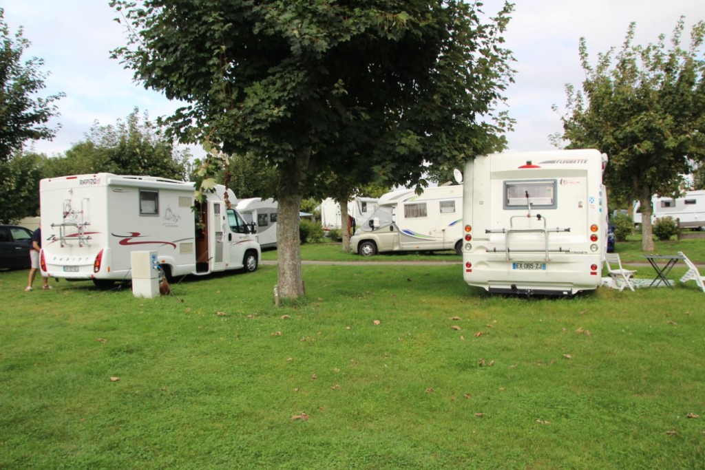 Au camping.