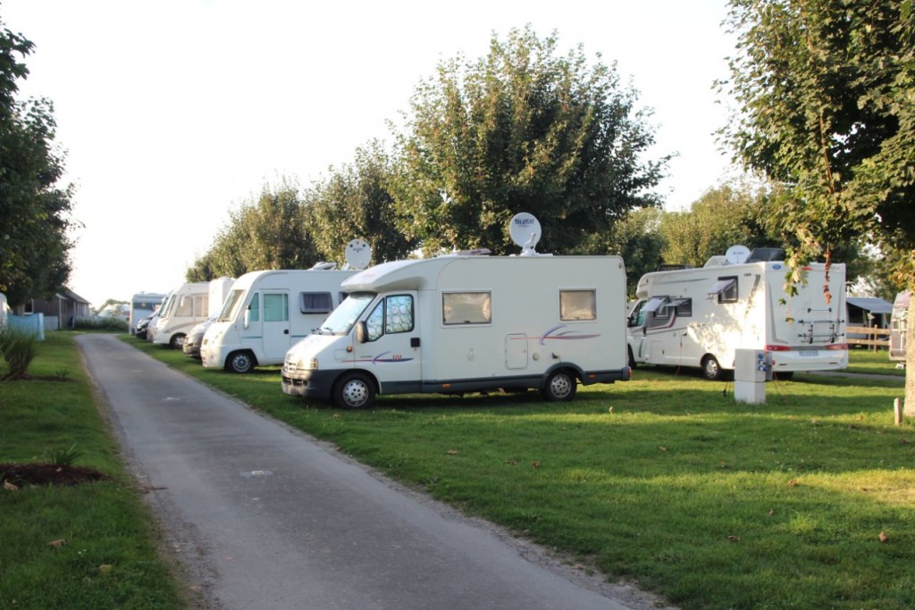 Au camping.