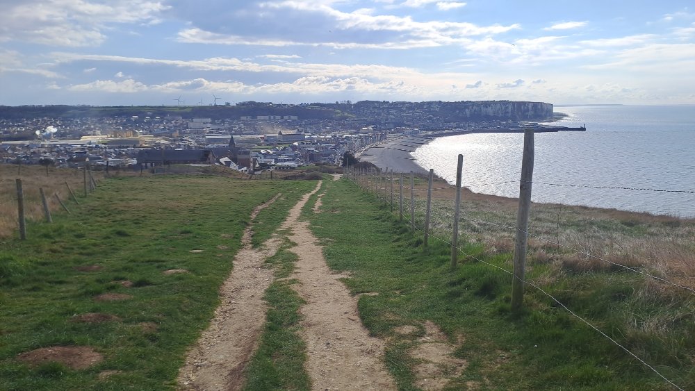 Le Tréport vu de la falaise de Mers Les Bains