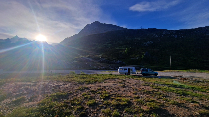 une nuit au frais sur Le Col du Simplon 2000 m