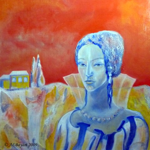 J'ai habillé une amie polonaise Hania en princesse andalouse, pendant nos vacances en Espagne à Pâques 2007.... c'est ce qu'on appelle un "chaud-froid"!!!!!