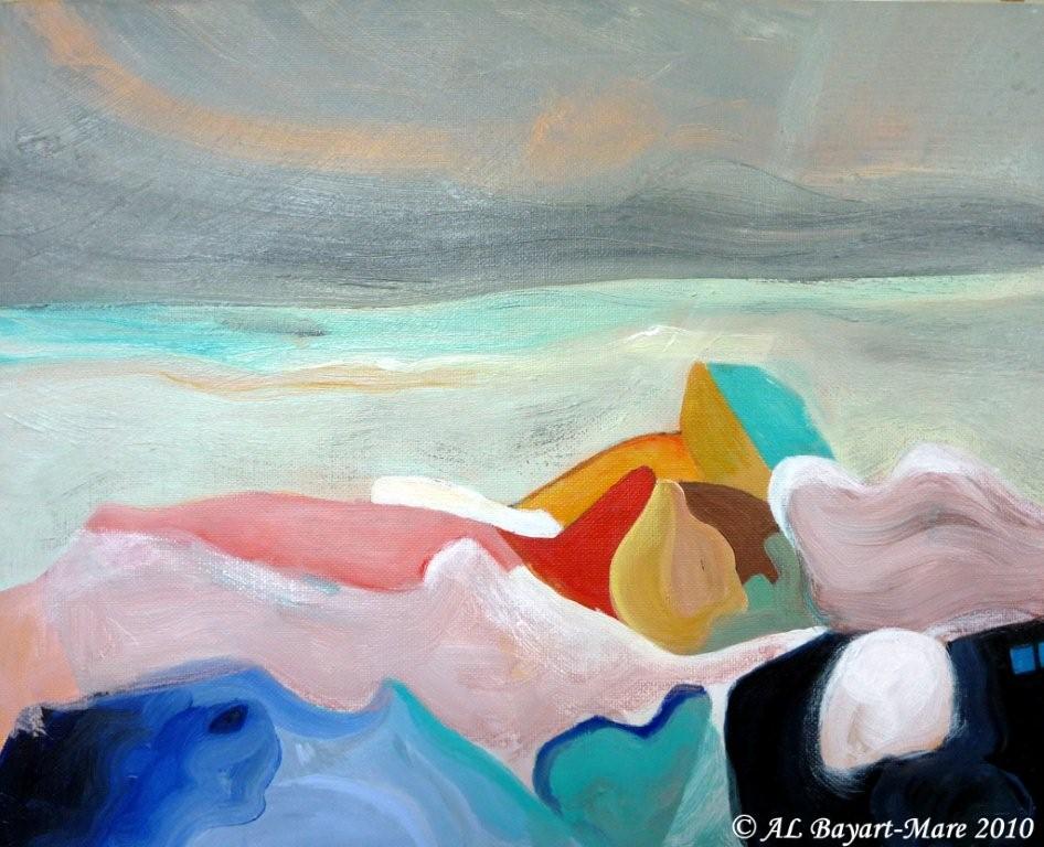 ça c'est une peinture faite la semaine dernière pour vous faire rêver en attendant d'en faire avec Eribounette....