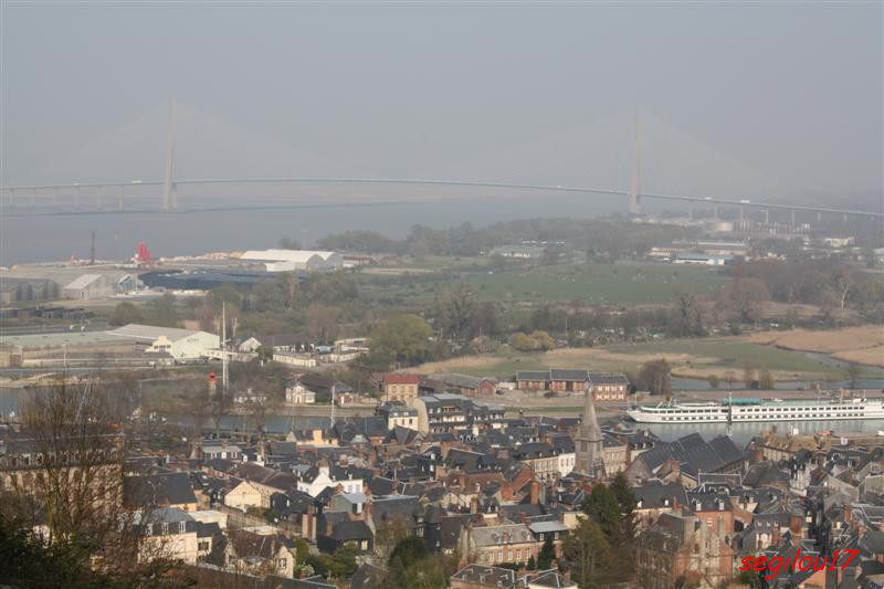 Vue Honfleur et du Pont de Normandie