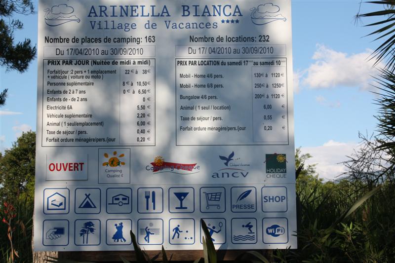 Un des plus beaux campings de Corse - " Arinella Bianca " à Ghisonaccia.