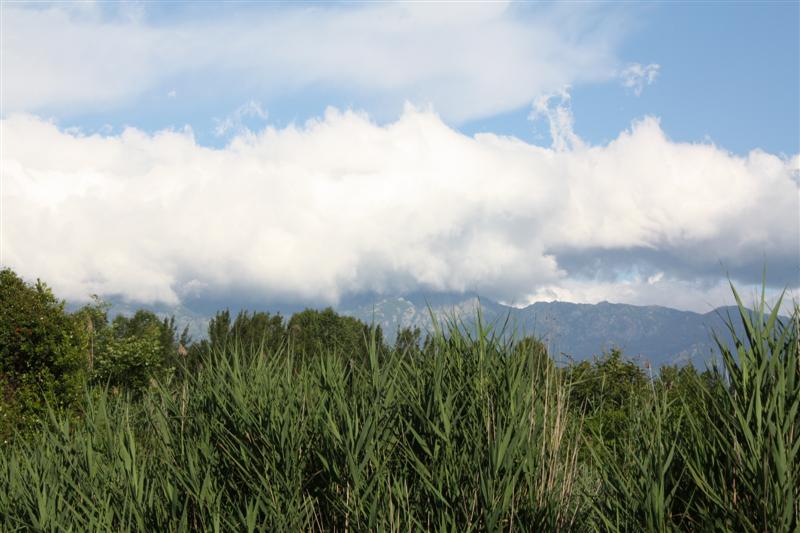 Nuages sur la montagne