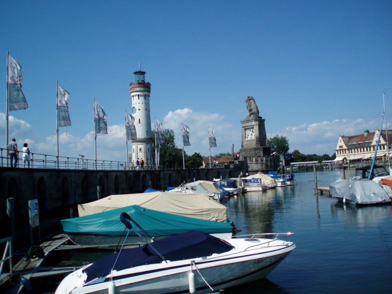Insel Lindau sous le soleil du 15 juillet