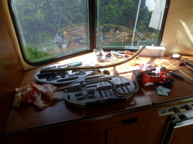 Le coin dinette (bon OK j'aurais du ranger les outils..)