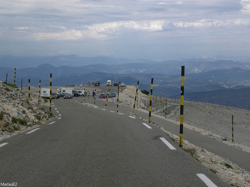 En haut du Mt Ventoux , ce jour la 20° en haut , 30° à Vaison