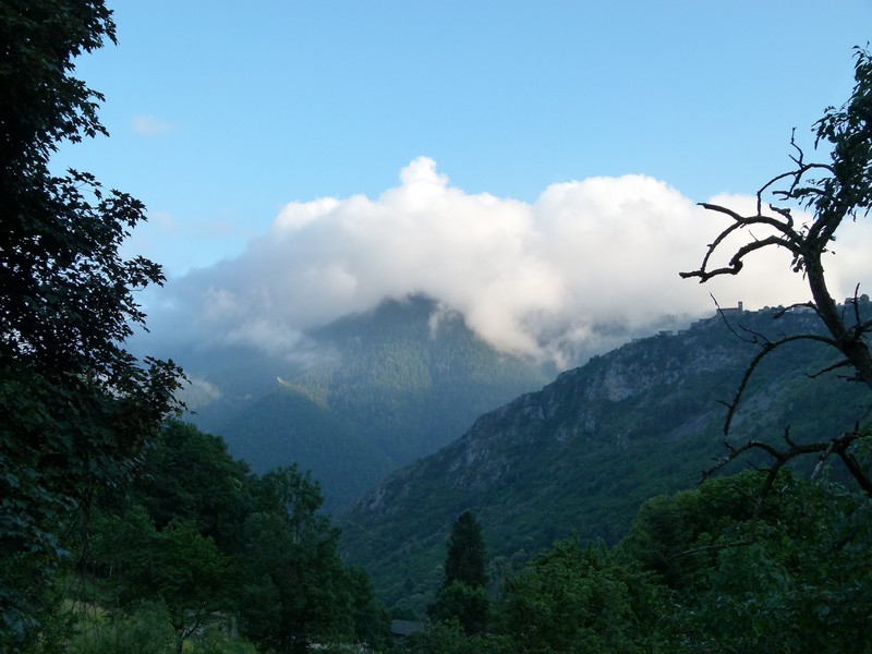 Vue du camping le soir.
