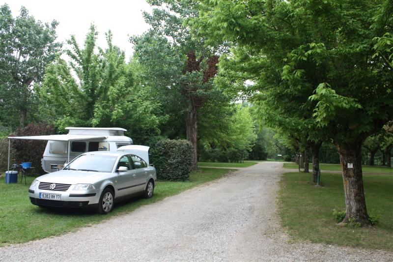 Etape à Montricoux au camping "Le Clos Lalande"