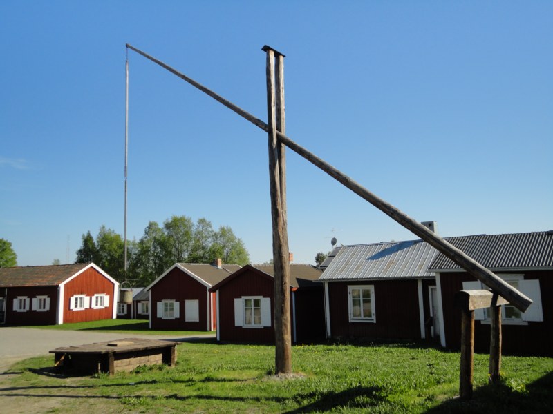 village de Gammelstad inscrit a l'unesco, le plus grand village paroissial suedois edifié il y a 450 ans<br />maisonnettes occupées que pour dormir et manger lors de manifestations religieuses