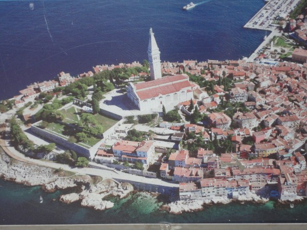 vue aerienne de porec