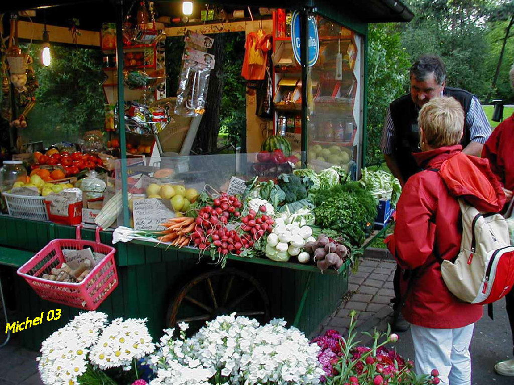 En caravane on fait le marché, même en Zlotys !