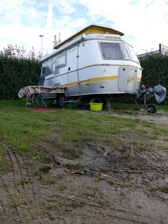 le terrain de camping