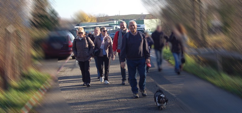 Guimauve,  mascotte du faux rhum nous guide vers Riquewihr.