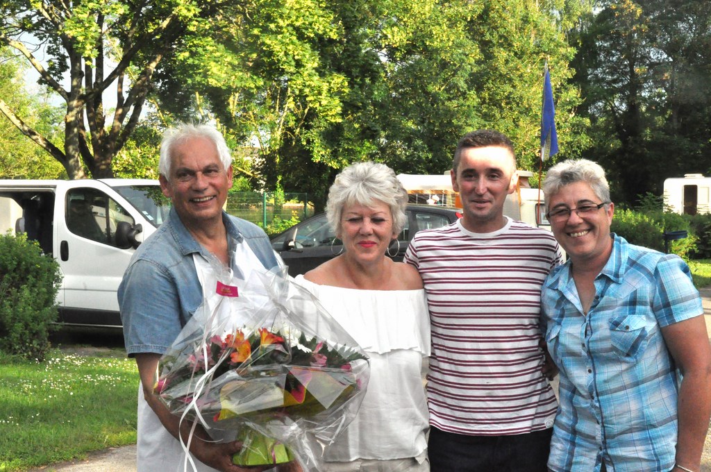 En remerciement à Alain et à sa famille, nous leur avons offert ce bouquet