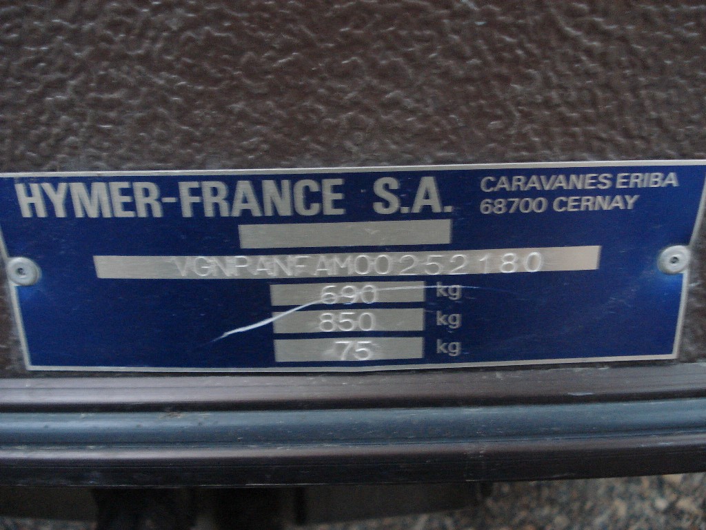 plaque signalétique eriba