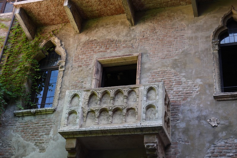 Vérone, le balcon de Juliette