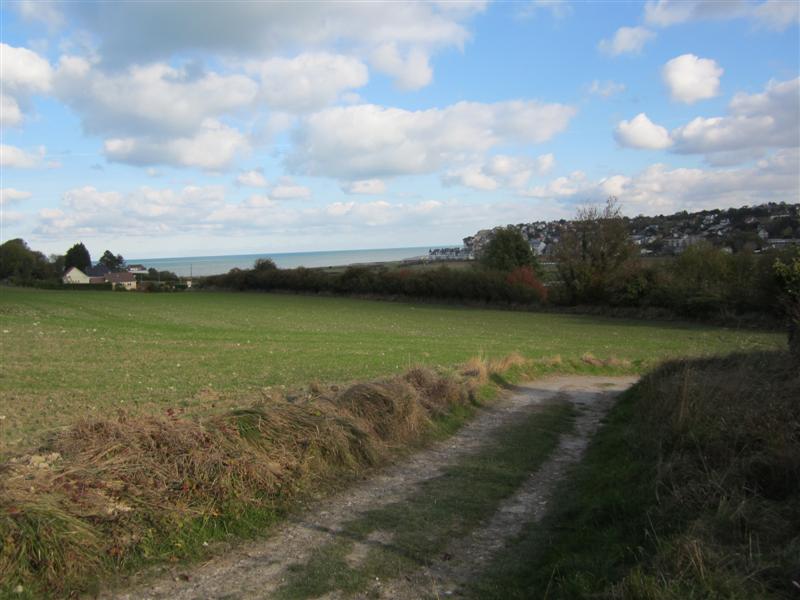 Vue du haut du camping.