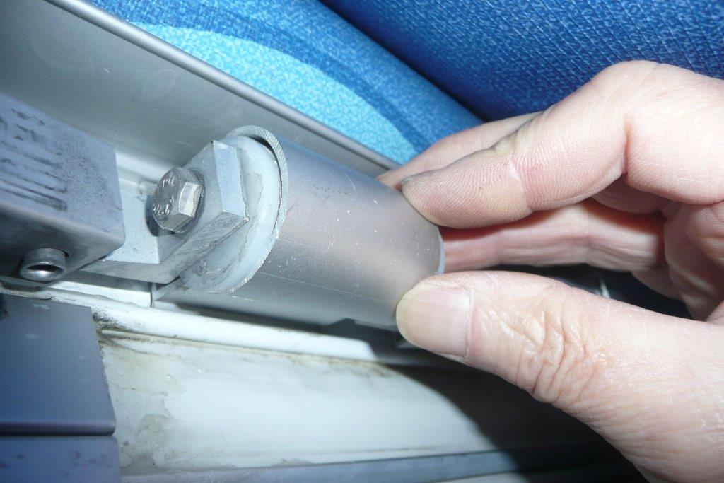 présentation de l'embout alu en recouvrement