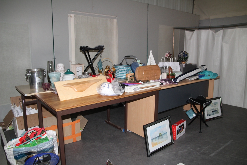 Les lots de la tombola.