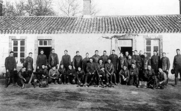En 1918, les Américains occuperont la ferme Burgaud, transformée en armurerie. Depuis, le lieu est devenu le camping de la Caillauderie. | ALAIN JOUANNEAU