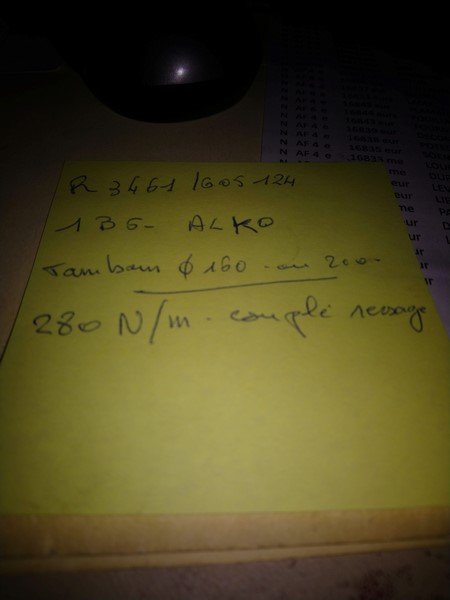 référence du roulement