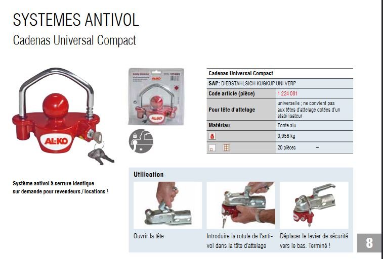 Anti vol d'attelage AL-KO