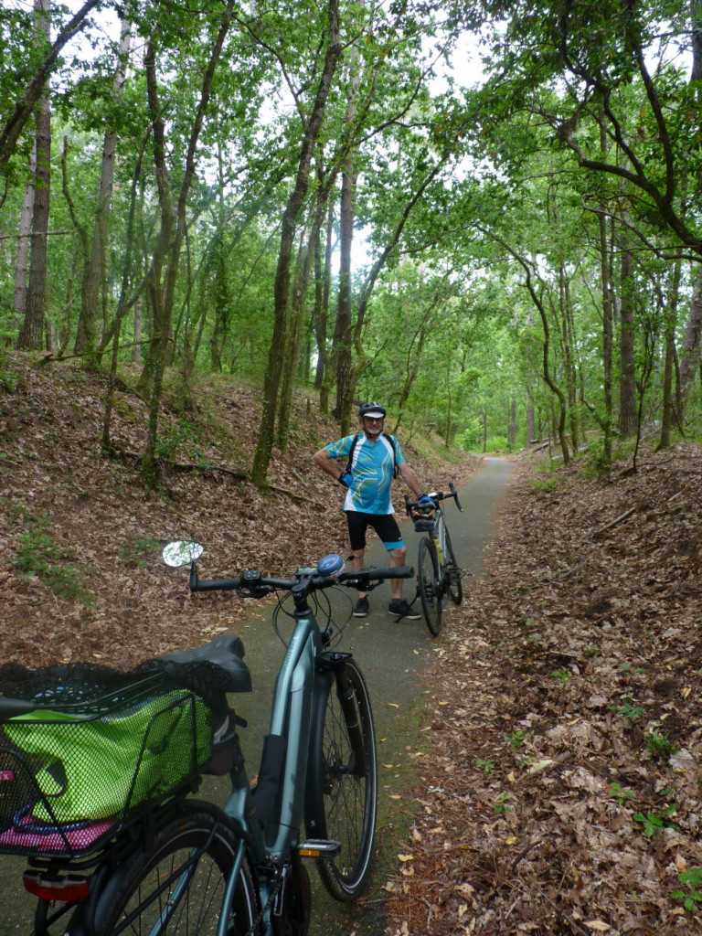Balades à vélo (nombreuses) autour du bassin