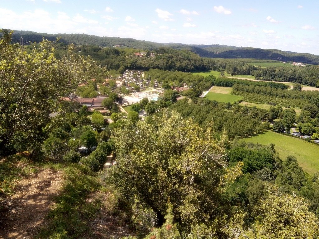 vue sur le camping de soleil plage
