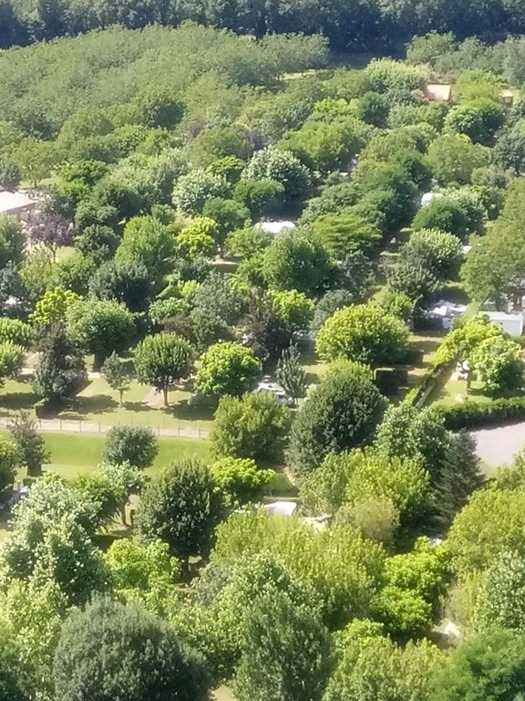 vue sur le camping de la bouysse