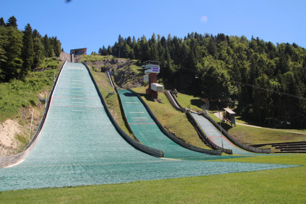 Les tremplins de Chaux Neuve.