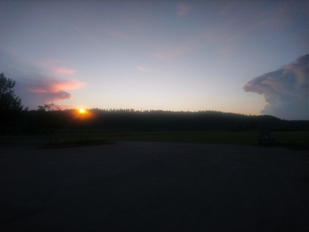 préparation de l'orage du soir !